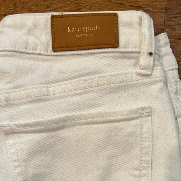 Kate Spade white jeans OH LA LA Broome Street Capri Stretch White Jeans - Picture 3 of 6